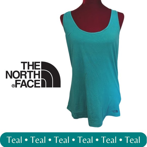 NWT • The North Face • On The Go Stretch Teal Athletic Tank Top • Size: Large - Picture 2 of 15
